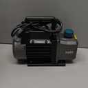 Orion Motor Tech Vacuum Pump, 3.5 cfm 1/4 hp HVAC Single Stage Vacuum Pump for R12 R22 R134a R410a R502, Auto AC Vacuum Pump Kit for Automotive Air Conditioner Resin Degassing & More, Oil Included (Grey)