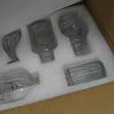 Fixwal Set of 5 Bud Vases, Small Vase for Flowers, Glass Vase for Home Decor, Wedding Decorations, Clear Flower Vases for Centerpieces, Vintage Vase for Home Decor