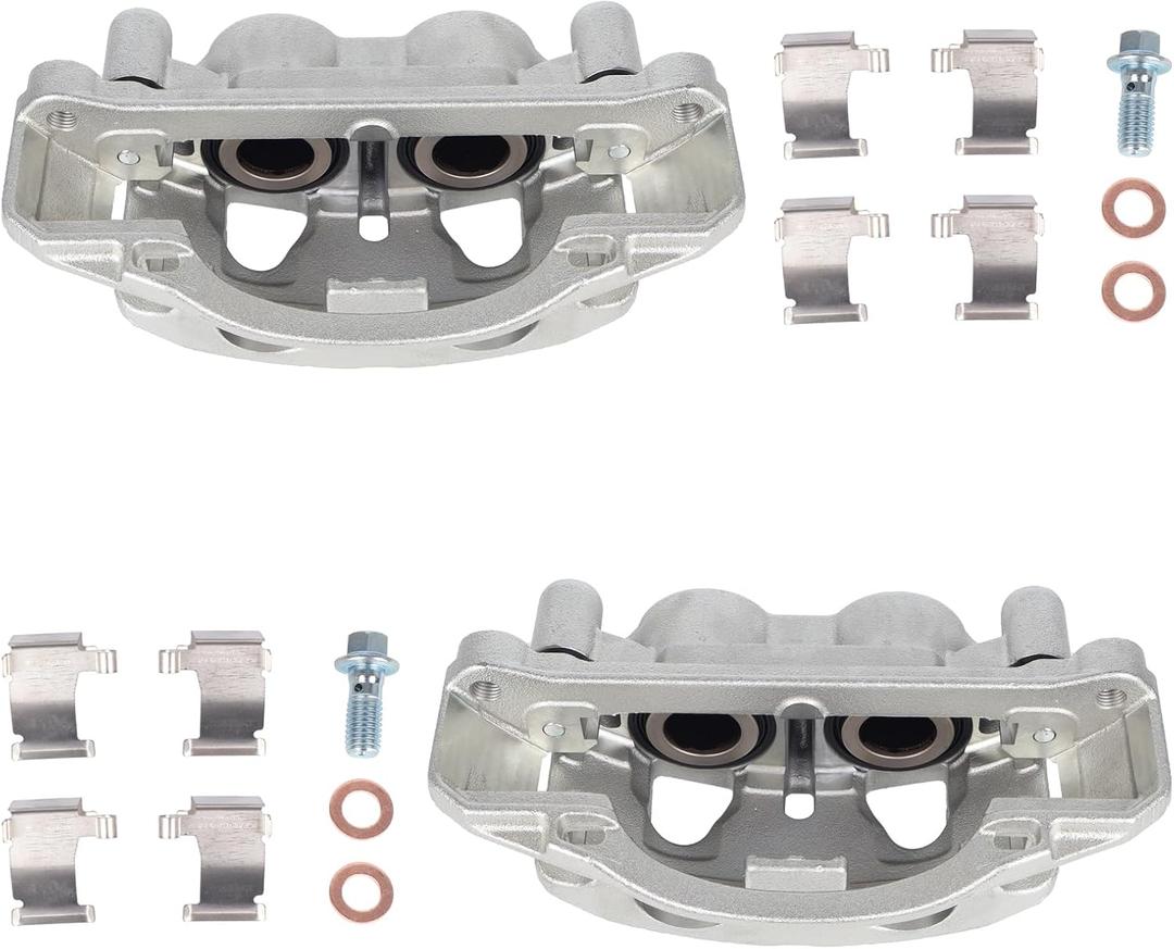 Autoround 18B5303 18B5302 Front Brake Caliper Assembly with Bracket fit for Chevy Suburban 2016-2019/ Silverado Sierra 2500 3500 HD 11-19/ Suburban 3500 HD, GMC Sierra 2500 3500 HD