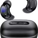 Sleep Earbuds, Mini ANC Wireless Earbuds Bluetooth 5.4 Headphones Deep Bass Stereo, 48H Playtime Ear Buds, 4 ENC Noise Cancelling Mic, In Ear IP7 Waterproof Earphones for Side Sleepers,Touch Control