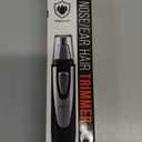 Ear and Nose Hair Trimmer Clipper - 2026 Professional Painless Eyebrow & Facial Hair Trimmer for Men Women,Battery-Operated Trimmer with IPX7 Waterproof,Dual Edge Blades for Easy Cleansing Black