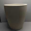 Elly Dcor 23 inch Planter for Garden with Drainage, Large Round, Lightweight & Extremely Durable, Deck Indoor/Outdoor Plastic Pot, 23.6" x 21.6"x14, Sand Beige