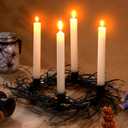 Halloween Candle Holder 17 Inch Gothic Black Branches Candlestick Black Candelabra Spooky Halloween Candle Stick Holder for Desktop Dinner Party Wedding Table Centerpieces