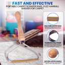 2 x 2-Pack Pet Hair Removal Tool - Lint Remover, Carpet Scraper & Shaver for Clothes and Carpets - Dog & Cat Hair Remover with Carpet Rake for Car,Rugs,Couch,Furniture - Fur Cleaner Tool