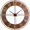 40-Inch Metal Decorative Rusty Wall Clock with Arabic Numerals, XX-Large