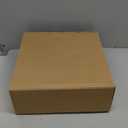 9 Pcs Christmas Village Figurines Sets - 4 Lighted Ceramic Houses with Remote Control & 5 Trees - Christmas Decorations Indoor - White Xmas Holiday Farmhouse Rustic Decor for Home Table Room