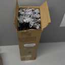 Double Curtain Rods for Windows 72 to 144 Inch, Adjustable Decorative Dual Curtain Rod, Heavy Duty Double Drapery Pole with Gold Foil Finials for Living Room