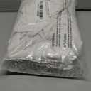 Naturoom White Linen Shower Curtain, Cloth Textured Fabric Shower Curtain Set with Hooks, Simple Elegant Modern Farmhouse Country Ultra Thick Bath Curtains for Bathroom,Water Repellent,72x72