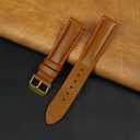 Vintage Leather Watch Band Quick Release Leather Strap For Men Women Handmade Extra Soft Watch Wrist Band Elegant Replacement Stainless Steel Strap 18mm 19mm 20mm 21mm 22mm