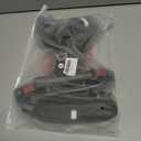 No Pull Dog Harness for Large Dogs, 4 Secure Quick-Release Buckles & 2 Metal Leash Clips, Soft Control Handle, No-Choke Fit for Walking, Training & Everyday Use, Black, L