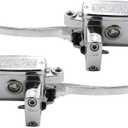 SecosAutoparts Brake Master Cylinder Clutch Lever Set Chrome Compatible with Suzuki Intruder 800 1994-2004 1400 1990-2004 1500 1998-2004 Fit for Boulevard C90 S50 S83 Fit for Honda VTX 1800 2002-2008