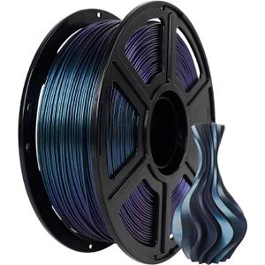 FLASHFORGE PLA Filament 1.75mm +/- 0.02mm Burnt Titanium, Color Changeable 3D Printer Filament 1kg (2.2lbs), Chameleon Changing Colors with Light, Perfectly Hide The Layer Line