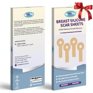 Breast Augmentation Recovery Supplies - Silicone Sheets for Healing - Comfortable Under Post-Op Bra (2 Pcs)