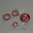 Savadicar CKT02 Billet Aluminum Control Knob Trim Sets, Headlight/4WD/HVAC Climate Control Knob Bezels, Air Conditioner/Radio Switch Cover for 2021-2025 Ford Bronco Sport, Interior Accessories, Red