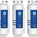 EDRARXD1 Water Filter Replacement for Whirlpool EDRARXD1, Everydrop Filter A, WRFF3536SZ, WRMF3636RZ, WRFF3436RZ, WRMF3636RV, WRMF3636RW, WRMF3636RB, 3 PCS