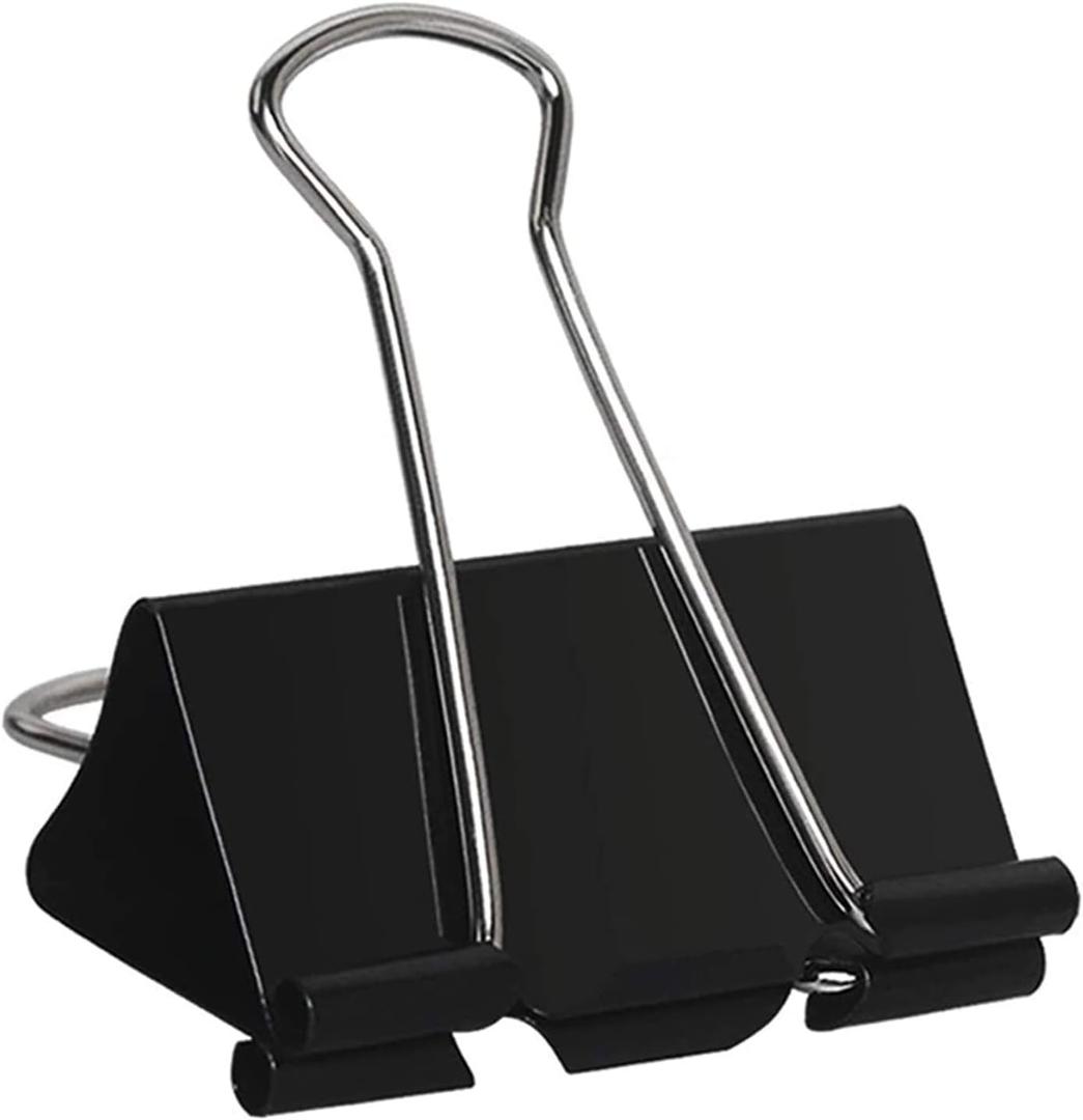 Large Binder Clips 2 Inch (72 Pack), Extra Large Binder Clips Big Paper Clamps Giant Clips for Office and Home Supplies, Black