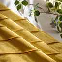 GIGIZAZA Decorative Velvet Pillow Covers 12x20, Set of 2 Gold Sofa Couch Lumbar Throw Pillows Covers Cases, Living Room Square Cushion Accent Stripe Covers