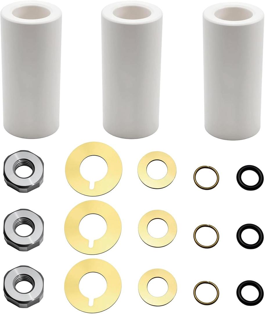 18mm Pump Piston Kit Ceramic Plunger Repair Kit Compatible with Annovi Reverberi RK, RKA, RKV, XRCA, XRV, XRCV Pumps, Replace for AR2546
