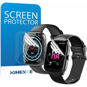 Screen Protector Compatible for T80 Smart Watch 1.95'' , HD Full Coverage TPU Protective Film Compatible for Cillso / Puqo 1.95'' Smartwatch / Y66 Smartwatch ( 6PCS )