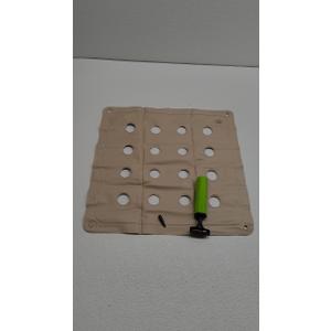 Inflatable Seat Cushions for Pressure Relief, Wheelchair Air Cushion for Bed Sore, Comfortable Waffle PadsCream 17x17inch