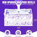 120 Pcs Power Mop Refills Pad, 5X Cleaning Multi-Surface Replacement for Swiffer Power Mop, Wet Pads Refill for Wood Floors & More, Compatible with Swiffer PowerMop Pads & Mopping Refills