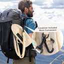 Gym Magnetic Water Bottle Holder with Adjustable Shoulder Strap and Phone Pocket,Holds 30/40oz Bottle Sleeve with Handle/Handleless,7 Card Pockets (White)