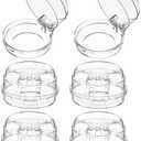 6 Pack Stove Knob Safety Covers for Child Universal Size Gas Stove Knob Covers with Adhesive Clear Kitchen Oven Knob Locks for Baby and Pet Proof