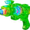 Rhode Island Novelty 11" Super Spinner UV Glow Space Gun, One per Order
