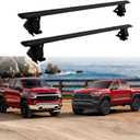 2Pcs Heavy Duty Roof Rack Cross Bars Fits for Chevy Colorado 2023-2025 / Silverado 2019-2024 2025 Aluminum Cargo Bars Luggage Gear Rooftop Storage Car Roofs Rack Cargo Carrier (Black)