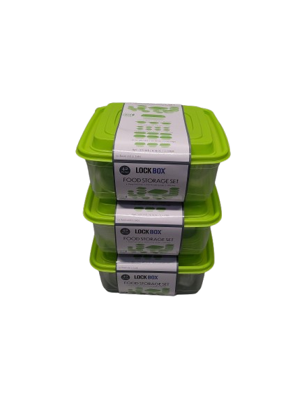 LockBox Food Storage Set 42-Piece 3Pack