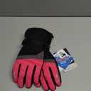MCTi Ski Gloves,Winter Waterproof Snowboard Snow 3M Thinsulate Warm Touchscreen Cold Weather Women Gloves Wrist Leashes (Medium, Rose Red)