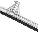 DSV Standard Heavy-Duty Floor Squeegee 22, Double Foam Rubber Blade Garage Squeegee, Taper Pole Connection - Handle Sold Separately for Tiles, Concrete and Asphalt