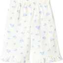 Amazon Essentials x Sofia Grainge Toddlers and Baby Girls' Cotton Linen Wide Leg Pull-on Pant with Ruffles, Size: 18M