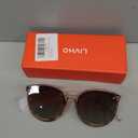 Livho Polarized Sunglasses, Retro & Oversized Shades for Women with Round Lenses