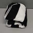 cabanana Large Oversized Beach Towel - 35 x 70 Inch Cotton Pool Towel, Black Striped Soft Cabana Swim Towel