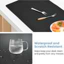 Desk Mat Wireless Charging Mouse Pad Large 32x16 Journey Desk Pad Mat with Wireless Charger Waterproof Black Leather Computer Mat with Phone Charger Mousepad Non-Slip for Keyboard and Mouse (Right)
