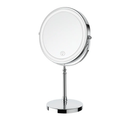 Lighted Makeup Mirror, 3000 mAh Rechargeable Double Sided Magnifying Vanity Mirror with 3 Colors, 1x/10x, 360° Rotation , Brightness Adjustable Magnification Cosmetic Light up Mirror, Women Gift