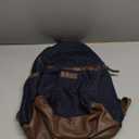 Wrangler Powell Backpack for Travel Classic Logo Water Resistant Casual Daypack for Travel with Padded Laptop Notebook Sleeve (Denim)
