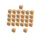 Bamboo Small Blocks 100 PCS 1/2 Inch Unfinished Blocks for Crafts Wooden Cubes Plain Wooden Blocks for Baby Shower Blank Wooden Blocks, STEM, Building, Birch Wood Cubes for Crafts