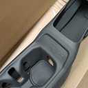 3-in-1 Silicone Center Console Liner Tray for Jeep Wrangler JL/JLU & Gladiator JT 2018-2025 | Non-Slip Cup Holder Mat & Center Console Protector Liner Pad& Side Storage Pocket (Black)