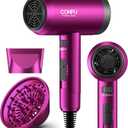 Hair Dryer, CONFU Hair Dryers for Women, 21000PRM Professional Hairdryer, Portable Lightweight Fast Drying Negative Ionic Blow Dryer, Hair Dryers with Diffuser for Home Travel (Rose Red)