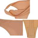 High Waist Postpartum Underwear & C-Section Recovery Maternity Panties Cotton Thongs For Women 6 Pack (L)