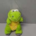 Hopearl LED Musical T-Rex Stuffed Dinosaur Lighting Up Singing Plush Toy Adjustable Volume Lullaby Animated Soothe Birthday Festival for Kids Toddler Girls, Green, 12.5''