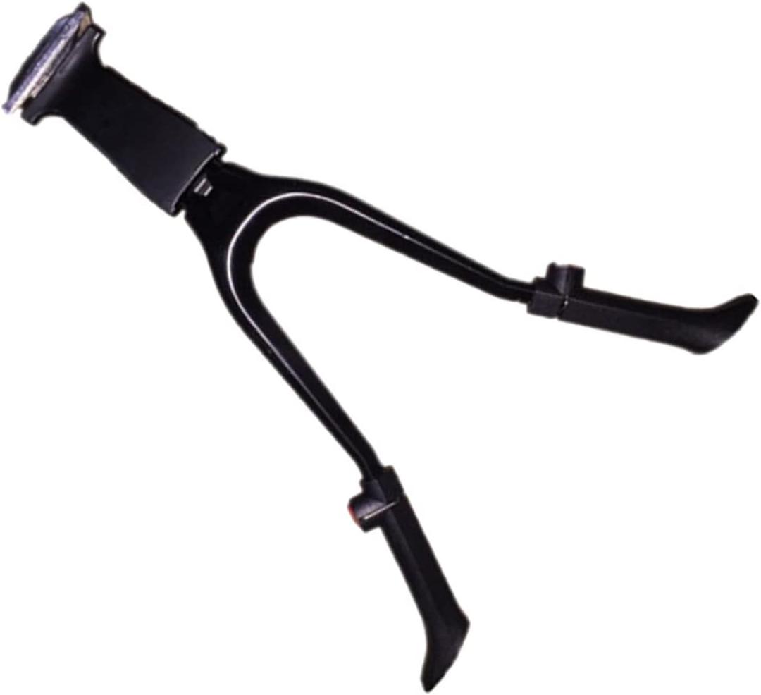 Adjustable Double Leg Bike Kickstand Center Mount for 26 Mountain Foldable Black Suitable for Garage and Outdoor Storage