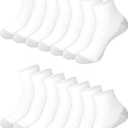 Hanes Mens Double Tough Socks, Crew and Ankle Moisturing Wicking Socks, Socks Size 6-12
