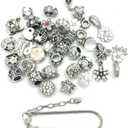 YIQIFLY 40pcs Jewelry Making Charms Rhinesotone Beads Assorted Colors and Styles Randomly (03)