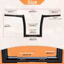 14" Ape Hanger Handlebar for Harley Road Glide 1.25" Clamp 1.5" Fat