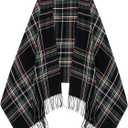 Umjetnost Soft Cashmere Feel Winter Scarf for Women Fashion Plaid Warm Long Blanket Scarves Pashmina Shawls and Wraps