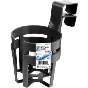 Custom Accessories Large Plastic Cup & Beverage Holder, Black, 44oz (3.5L), Pack of 2