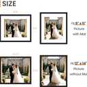upsimples 12x14 Frame, Display Pictures 9x11 with Mat or 12x14 Without, Wall Hanging Photo Frame, Black, 1 Pack